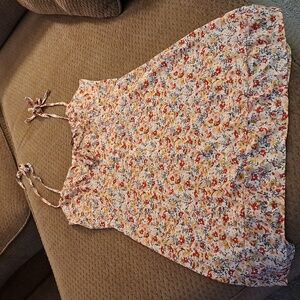 Shein Women's Smocked Back Shoulder Tie Large Summer Dress